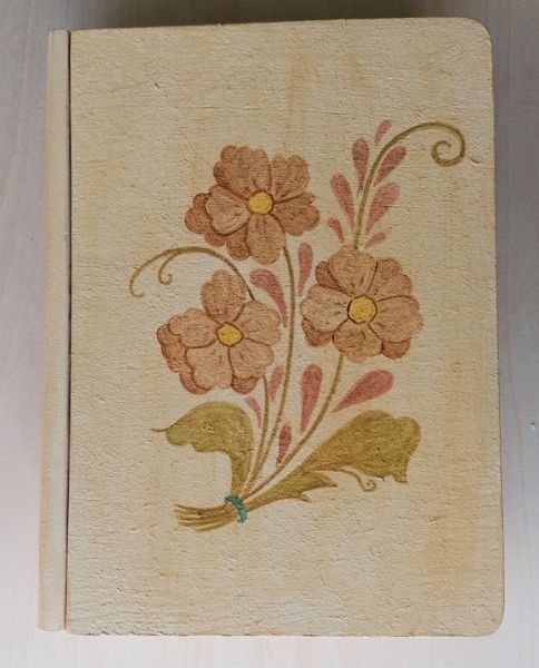 Boite livre fleurs fdbeige